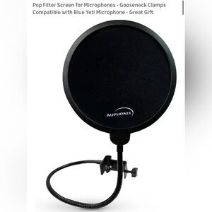 NEW Auphonix 6inch Diameter Microphone Pop Filter for Blue Yeti Microphone MPF-2